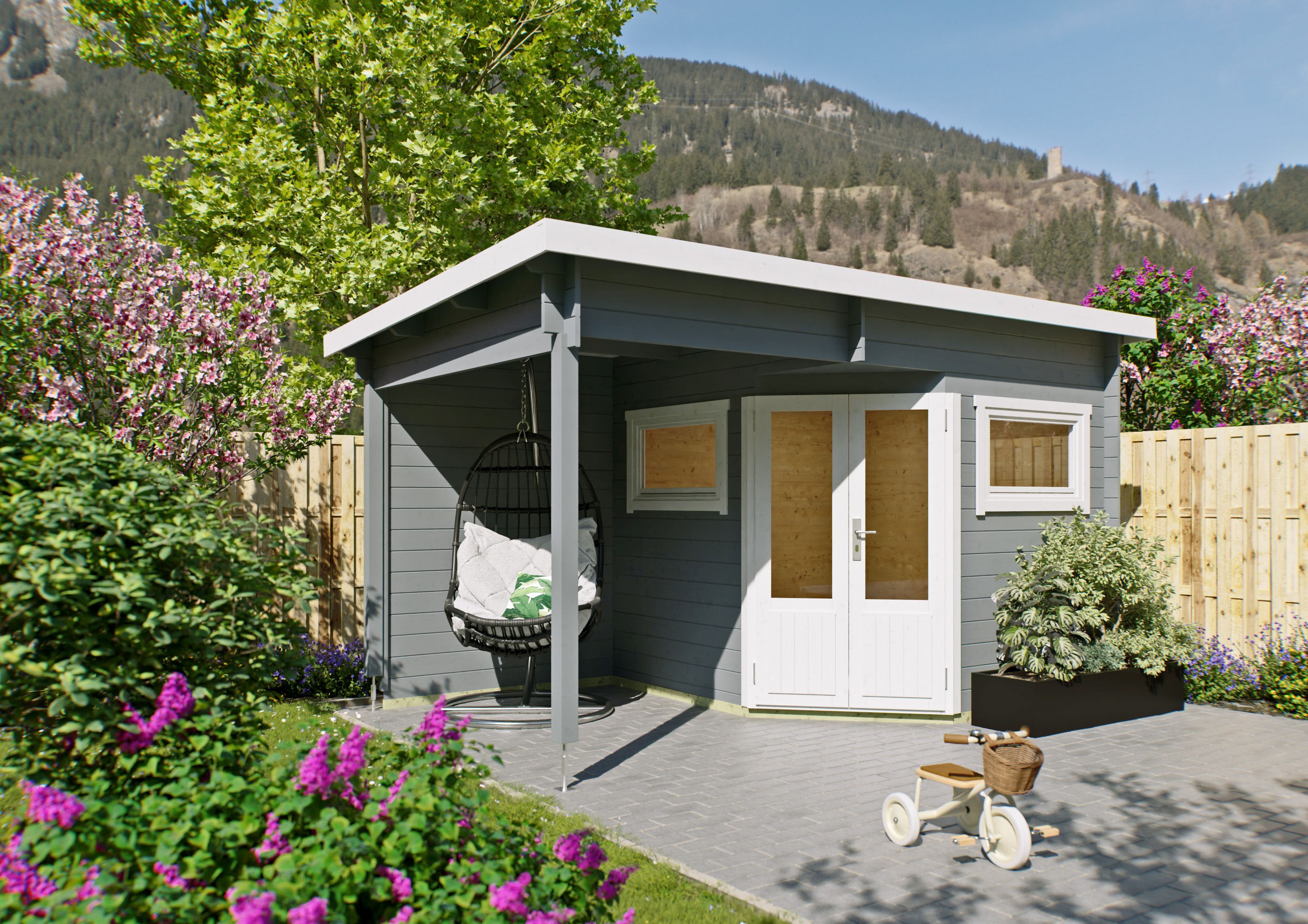 Fjordholz 5-Eck Gartenhaus Modell Leva 2E