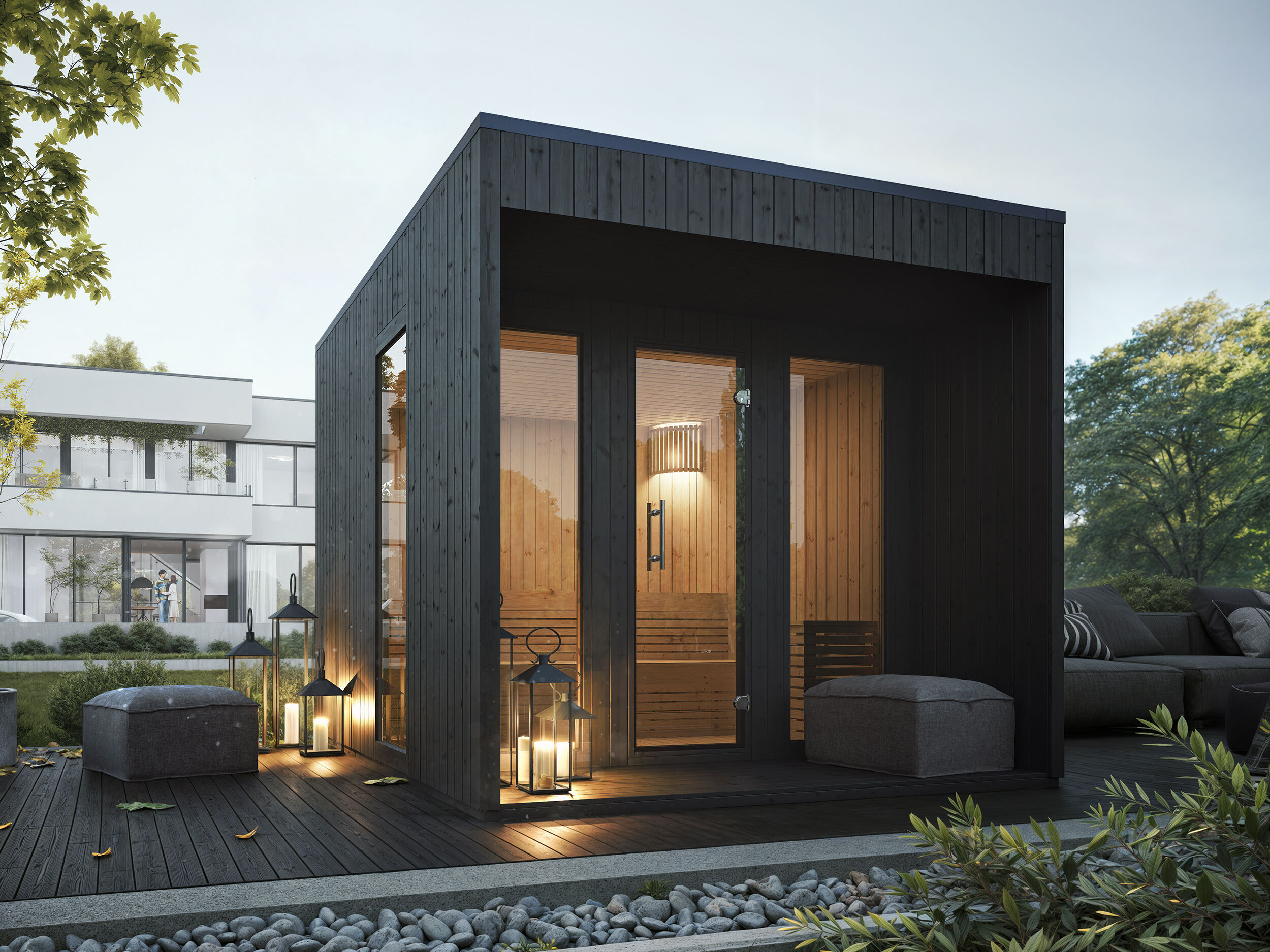 Fjordholz Design-Außensauna Modell Jule