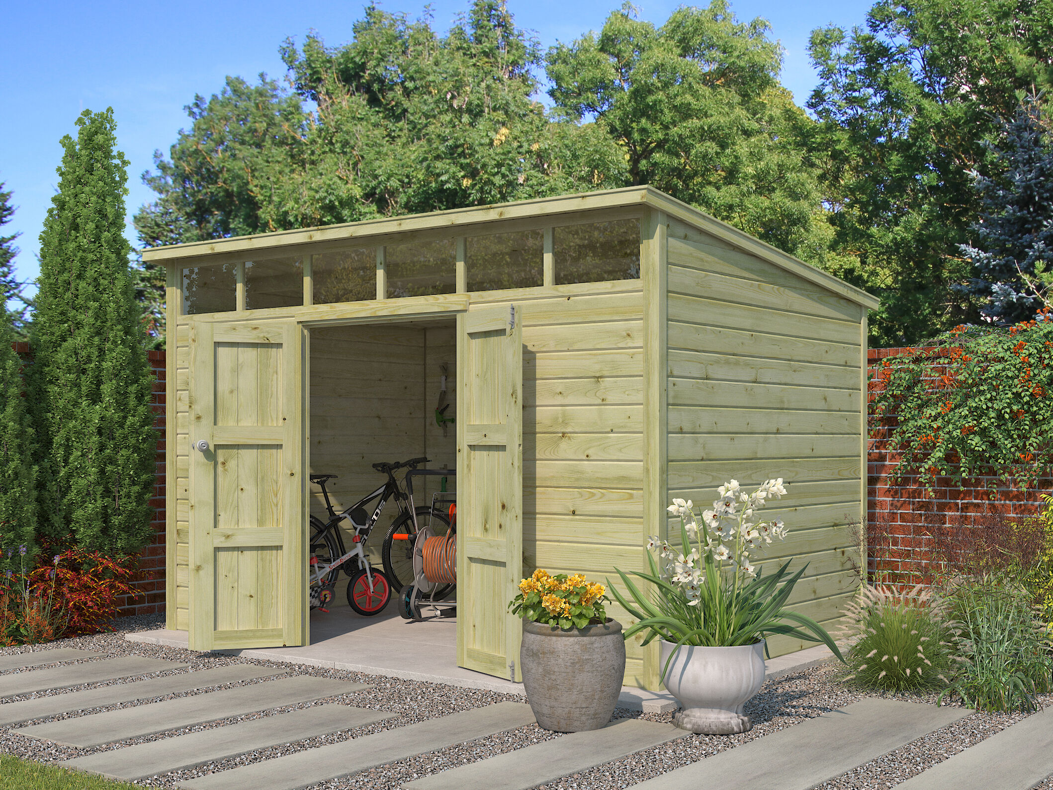 Gartenhaus Modell Q-Line 8,64 m² Rabatt: 26 %