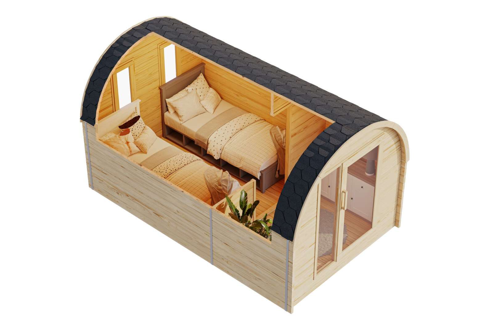 Fjordholz Camping Pod Modell Luxe 400cm 2-Raum online bestellen