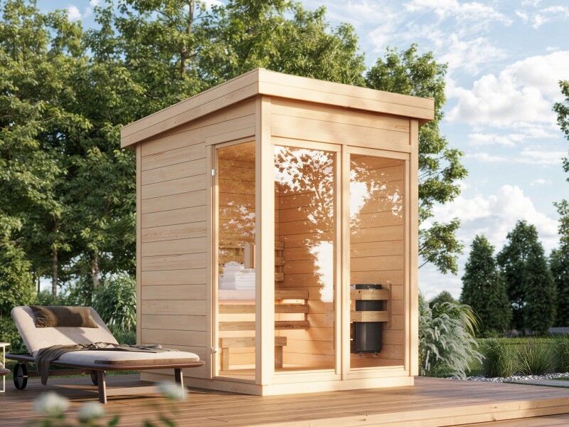 Fjordholz Saunahaus Modell Sven 44