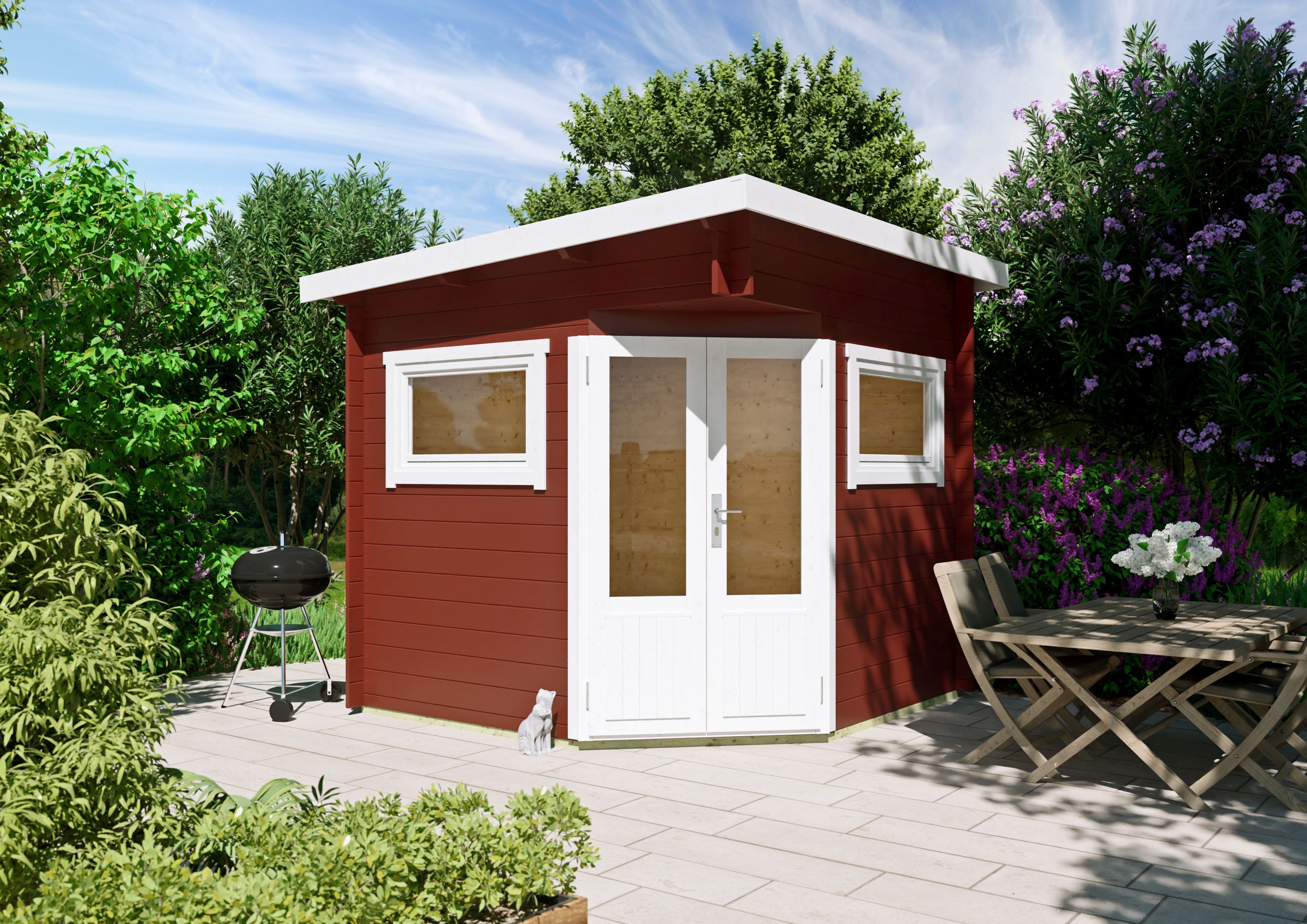Fjordholz 5-Eck Gartenhaus Modell Leva 2E