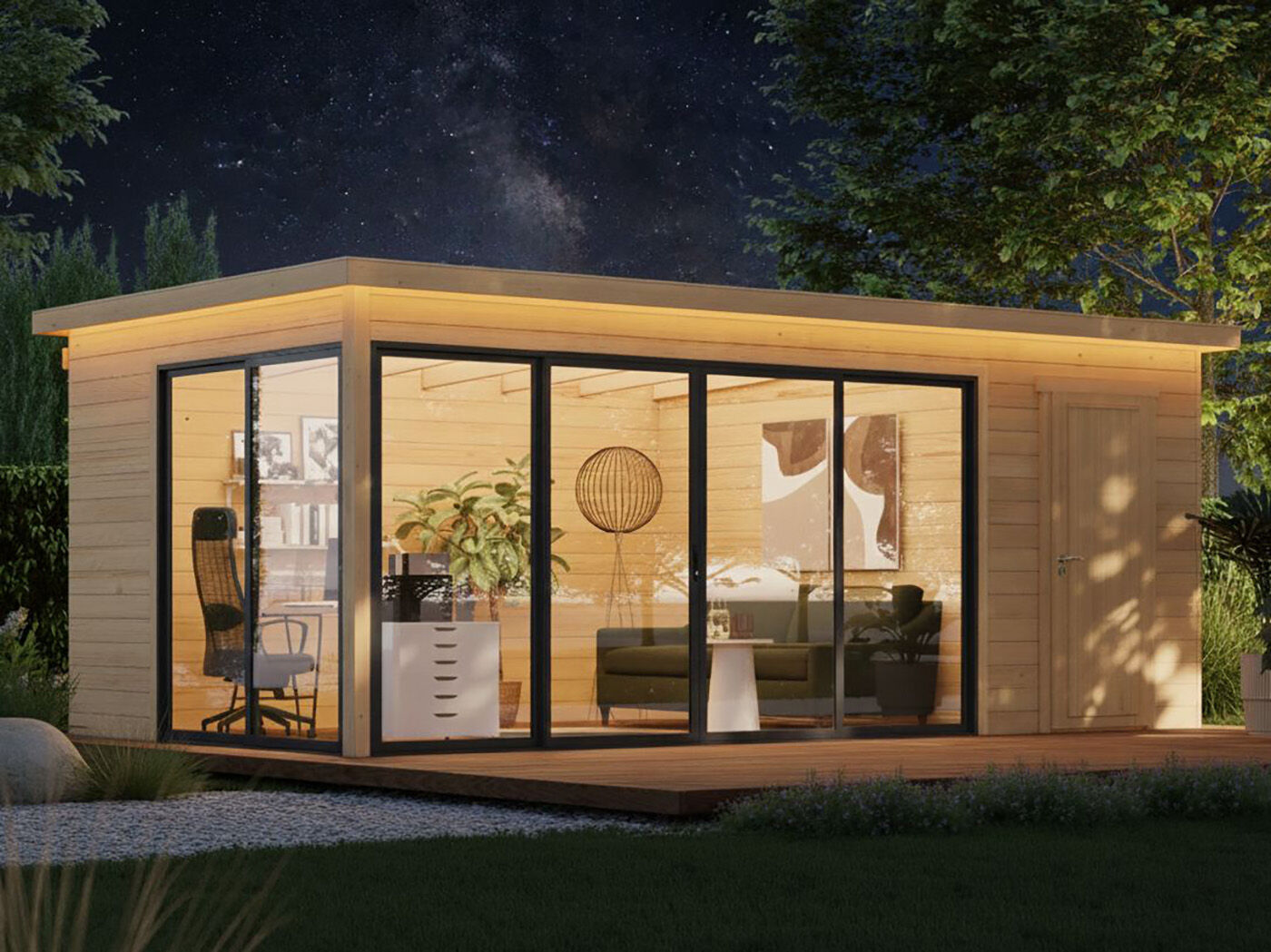 Fjordholz Gartenhaus Modell Office IsoSlide 7 Rabatt: 26 %