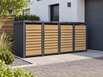 StarLine 4er Mülltonnenbox Modell Linis 240 L