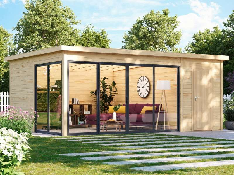 Hochwertige Luxus-Lounge-Gartenhäuser mit Glasfront
