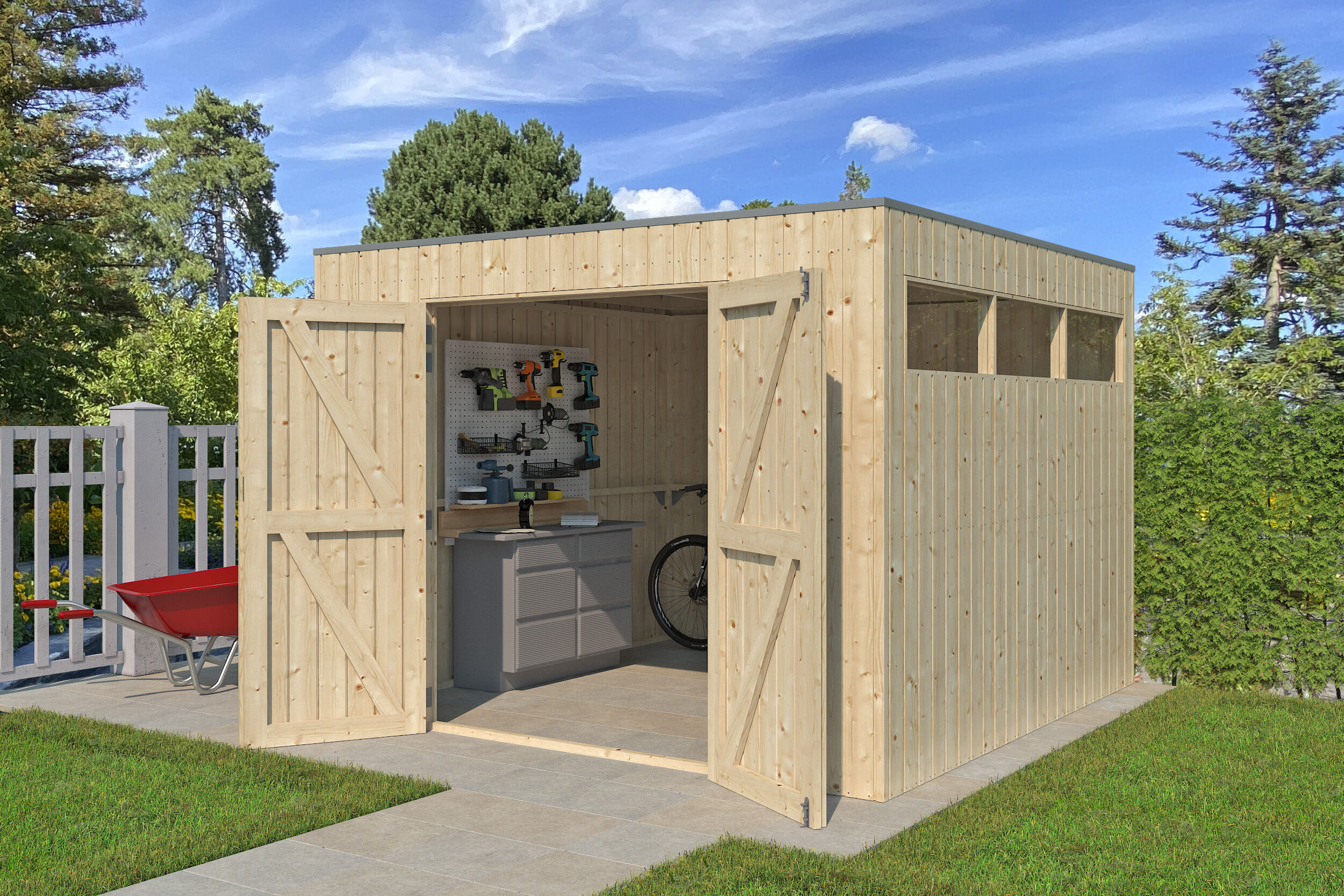 Gartenhaus Modell QBV-Line 8,88 m² Rabatt: 26 %