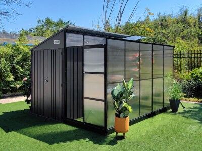 Kombi Gewächs- und Gerätehaus Modell Greenstore 8,82 m²