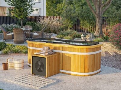 Outdoor Badewanne Modell Aqua Lounge mit Kühlsystem