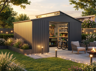 Metall Gerätehaus Modell Viva 13,36 m²