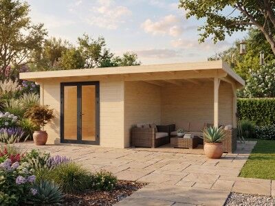 Fjordholz Gartenhaus Modell Alu Line 44-B