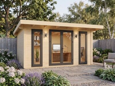 Fjordholz Gartenhaus Modell Alu Line 44-C