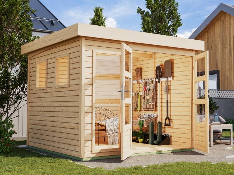 Pultdach Gerätehaus Modell Siiraa 3.5