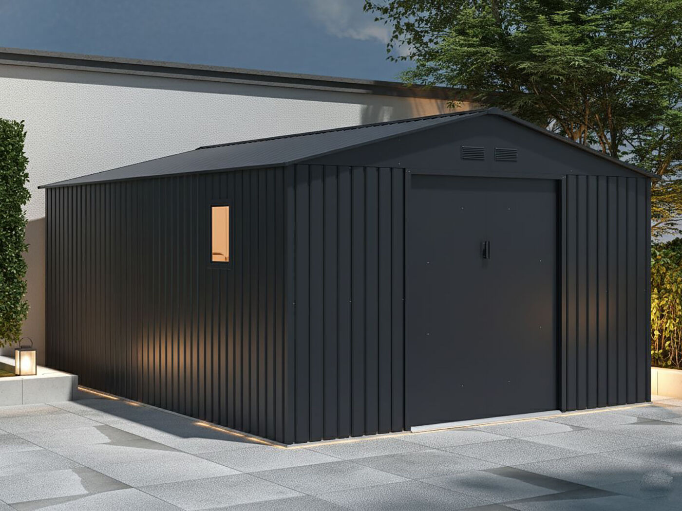 Metall Gerätehaus Modell München 14,39 m²