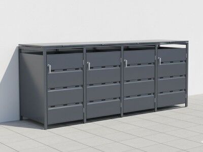 StarLine 4er Mülltonnenbox Modell Stabilo 240 l