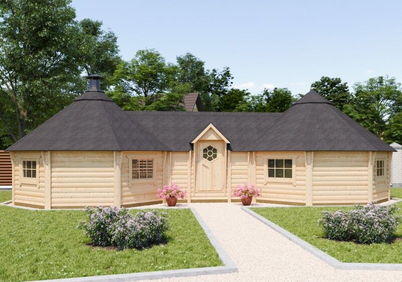 Fjordholz Doppelkota Modell Alva 38 m²