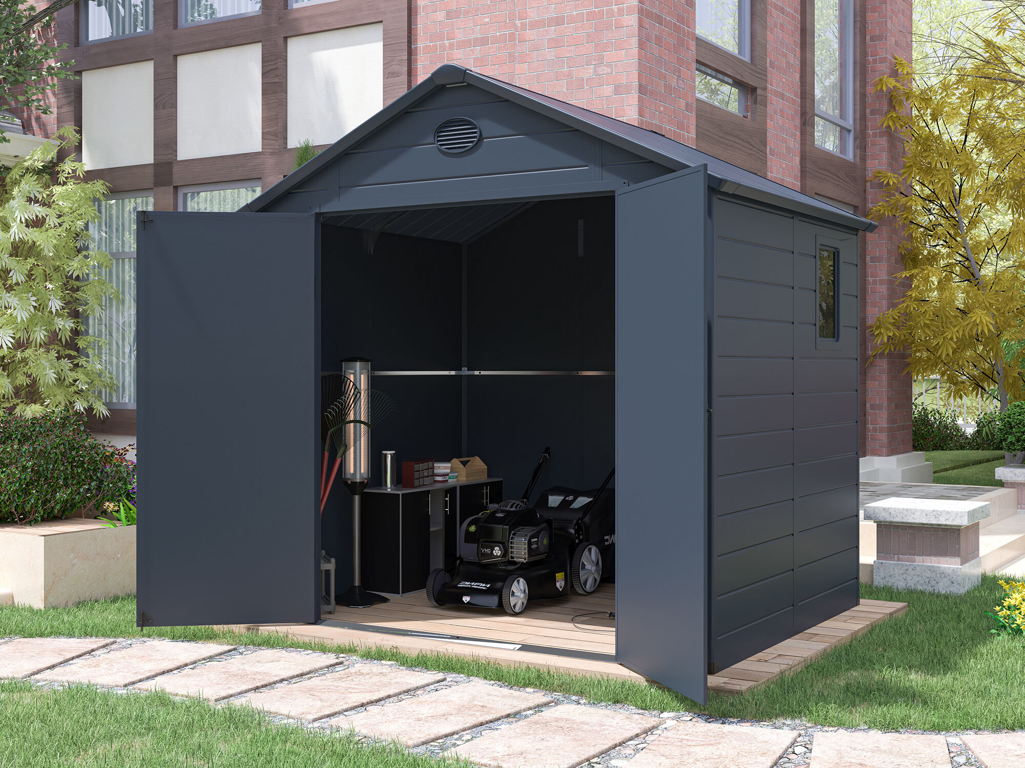 StarLine Kunststoff Gerätehaus Modell Neo 4,65 m² Rabatt: 42 %