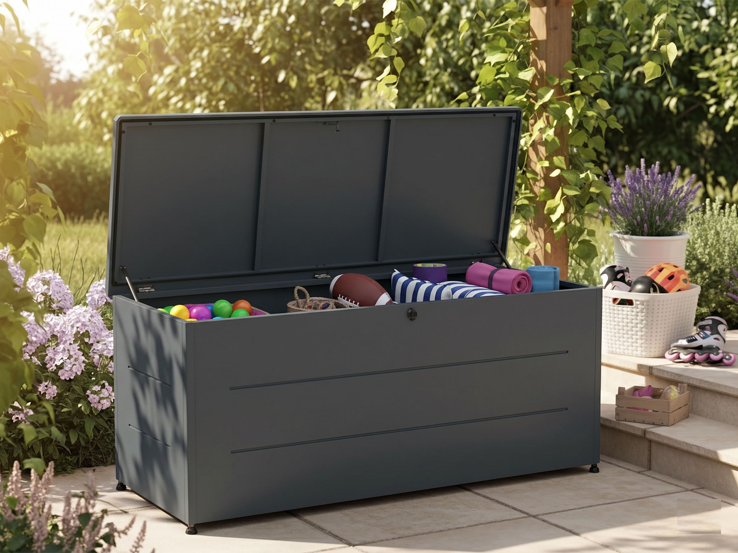 StarLine Metall Gartenbox Größe XL Farbe Anthrazit
