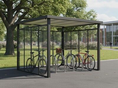 Freistehende Fahrradgarage Modell Nexus Sparset-2