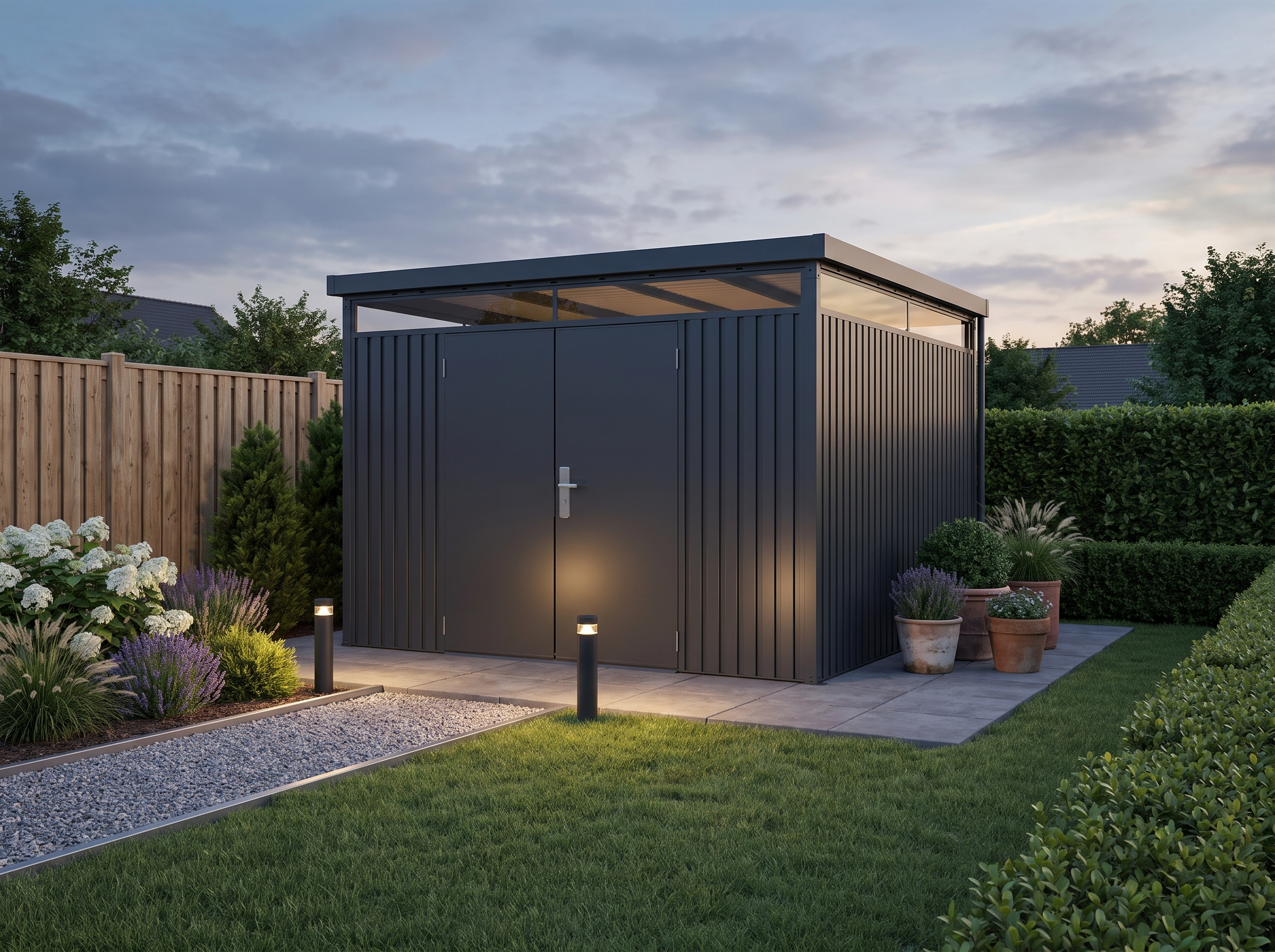 19% Rabatt ! StarLine Metall Gerätehaus Modell Solidum 9,0 m² 3x3m