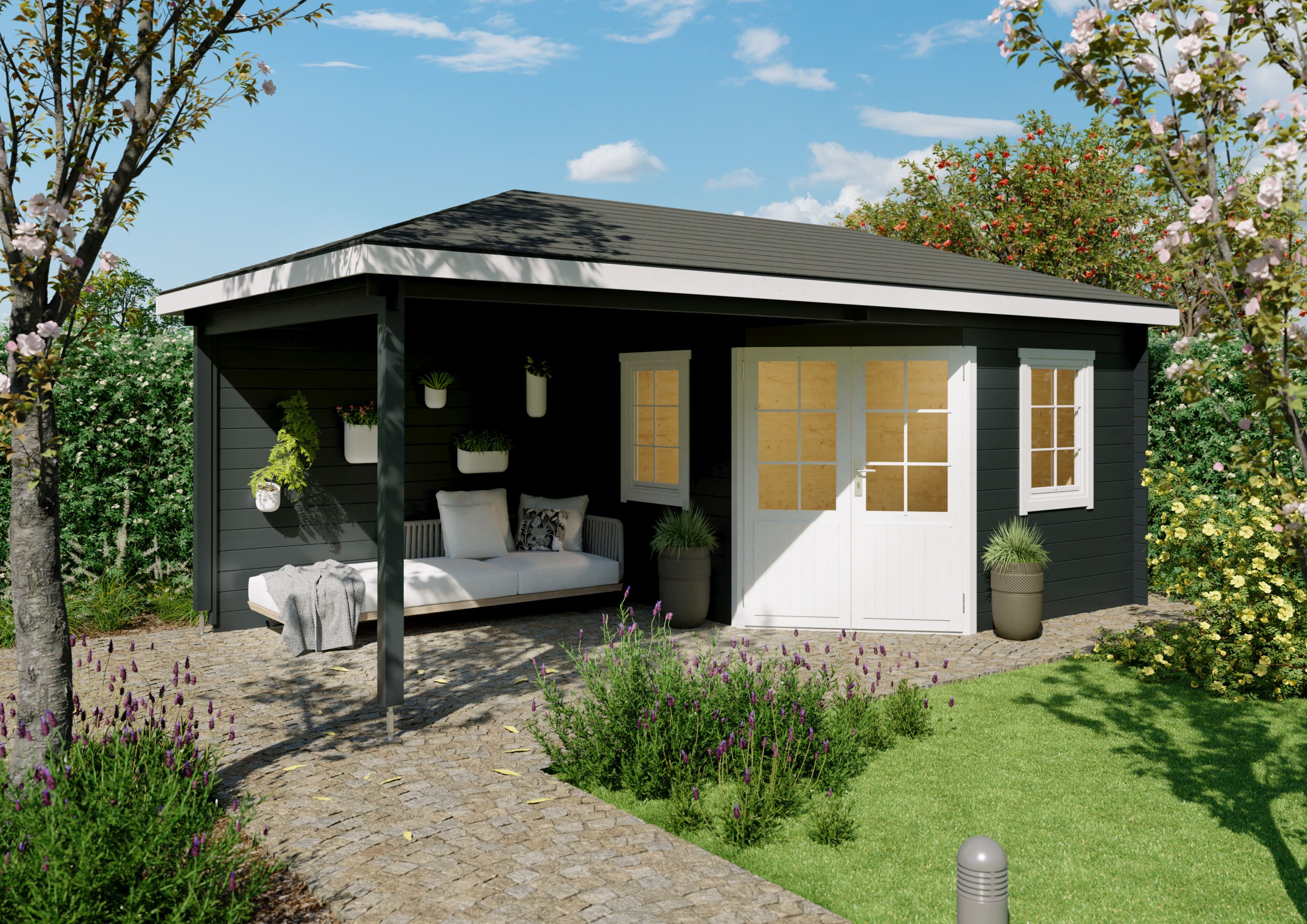 Fjordholz 5-Eck Gartenhaus Modell Evelyn 3C| Rabatt: 26%|5x3m
