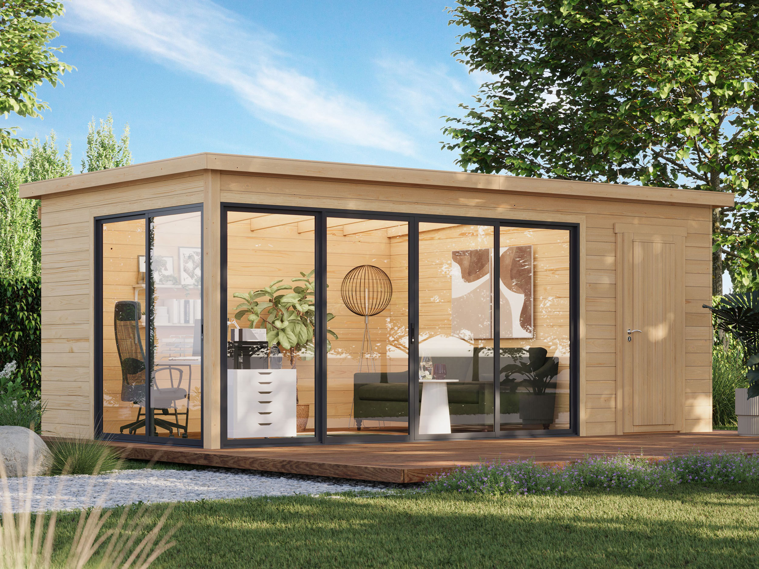 26% Rabatt ! Fjordholz Gartenhaus Modell Office IsoSlide 7