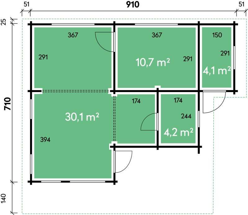 Wolff Finnhaus Odenwald 70-B Online Bestellen