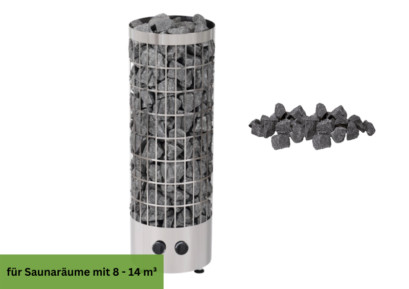 Harvia Saunaofen Cilindro Steel 9 kW mit eingebauter Steuerung
