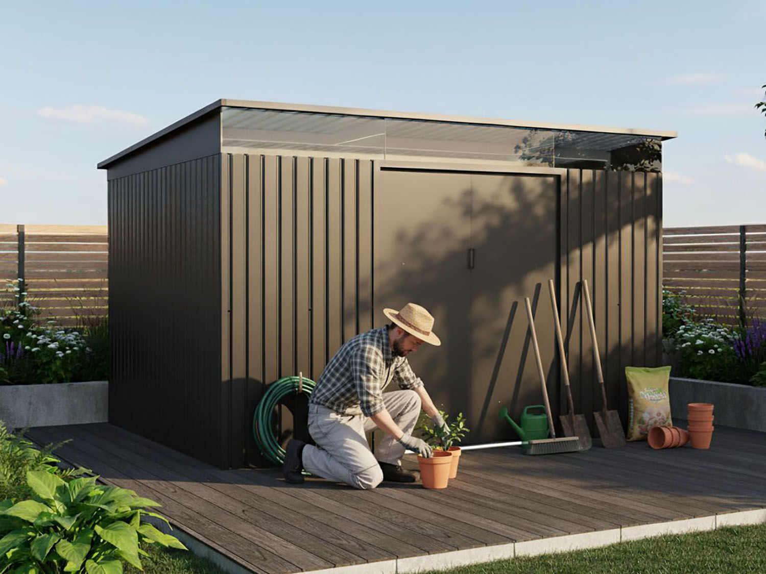 39% Discount! Metall Gerätehaus Modell Rheinfeld 10,20 m²