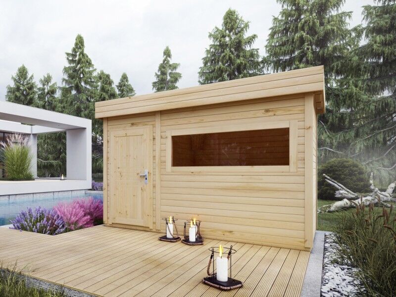 Fjordholz Saunahaus Modell Livia 40