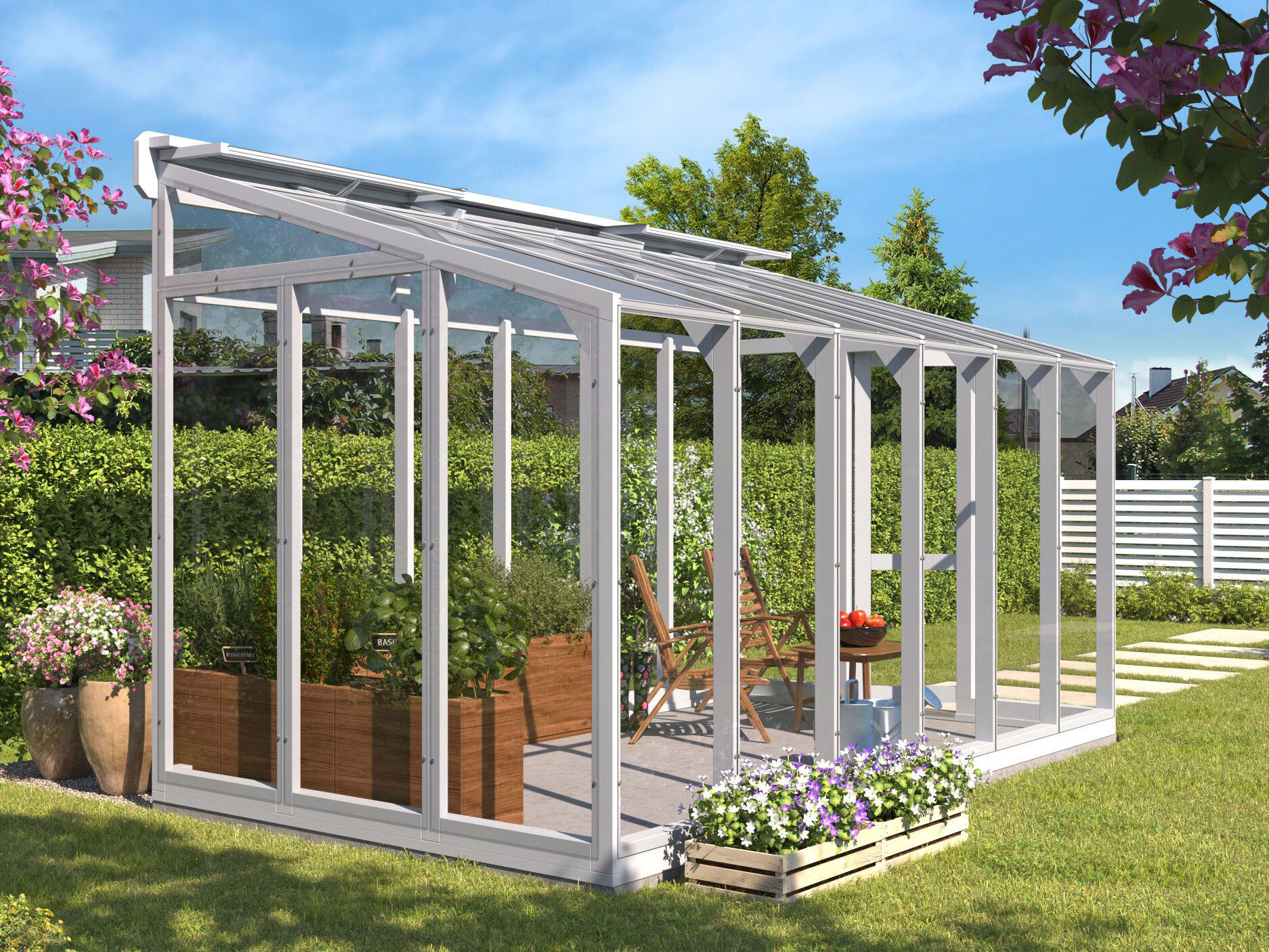Fjordholz Premium Gewächshaus Modell Greenline Nr.