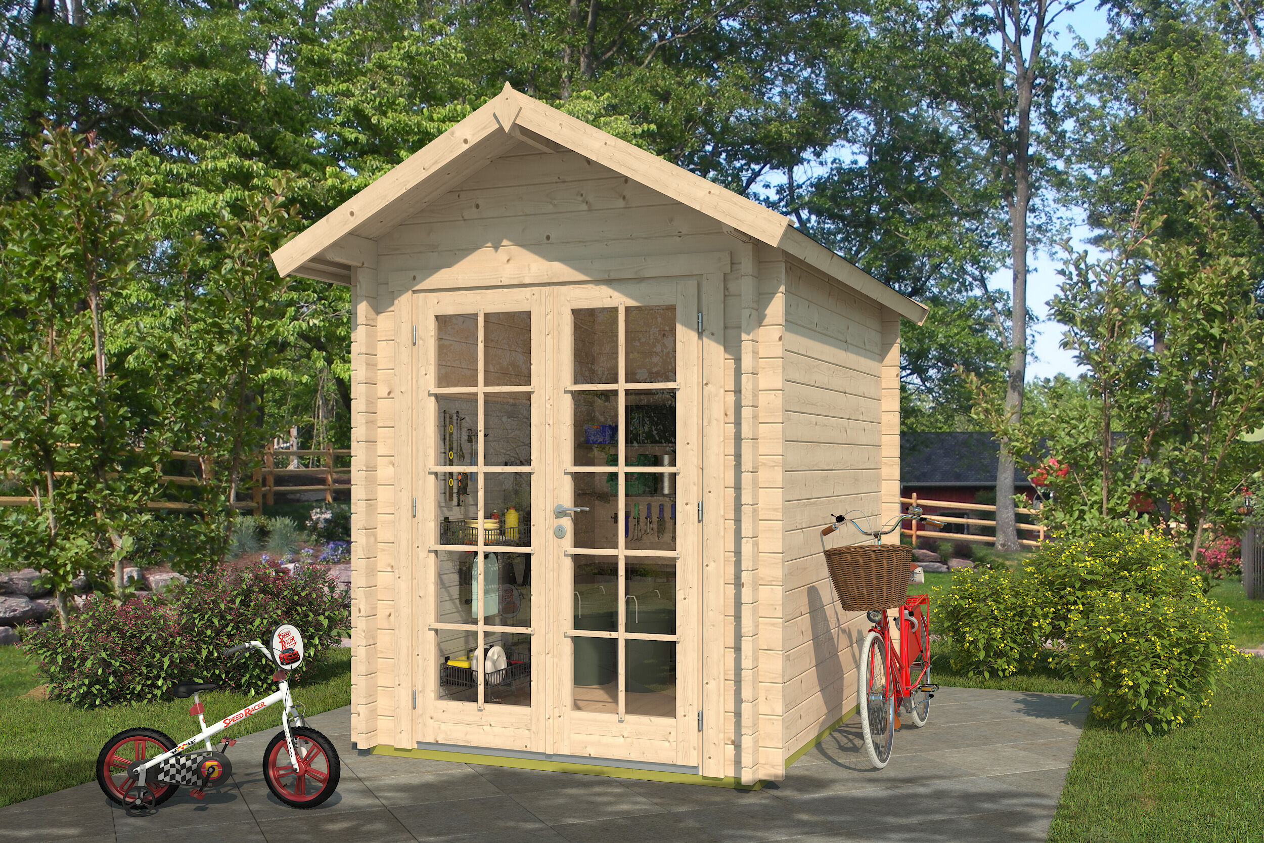 26% Rabatt ! Fjordholz Gartenhütte Modell Lexi 44 B Premium 2x2m