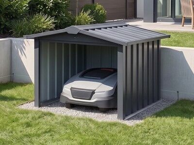StarLine Metall Mähroboter Garage mit Satteldach