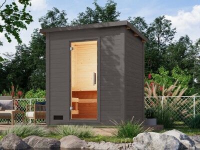 Saunahaus Modell Kaija 1 terragrau