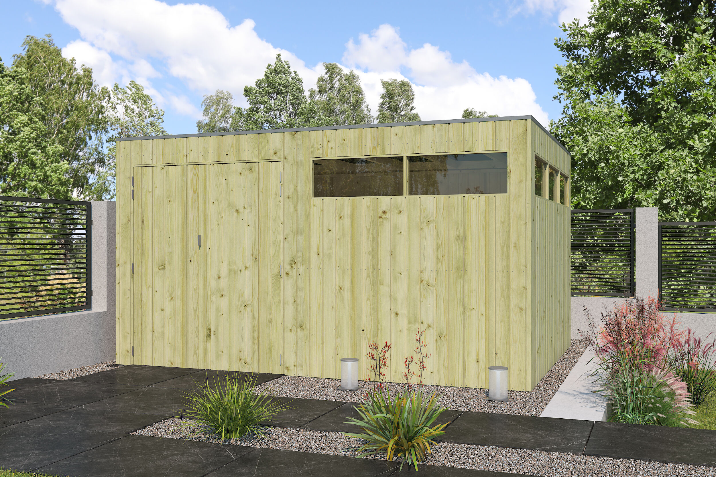 4x3m Gartenhaus Modell QBV-Line 11,89 m²| Rabatt: 26% 4x3m Gartenhaus Modell QBV-Line 11,89 m²| Rabatt: 26%