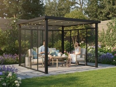 Freistehendes Terrassendach Modell Nexus Sparset-2