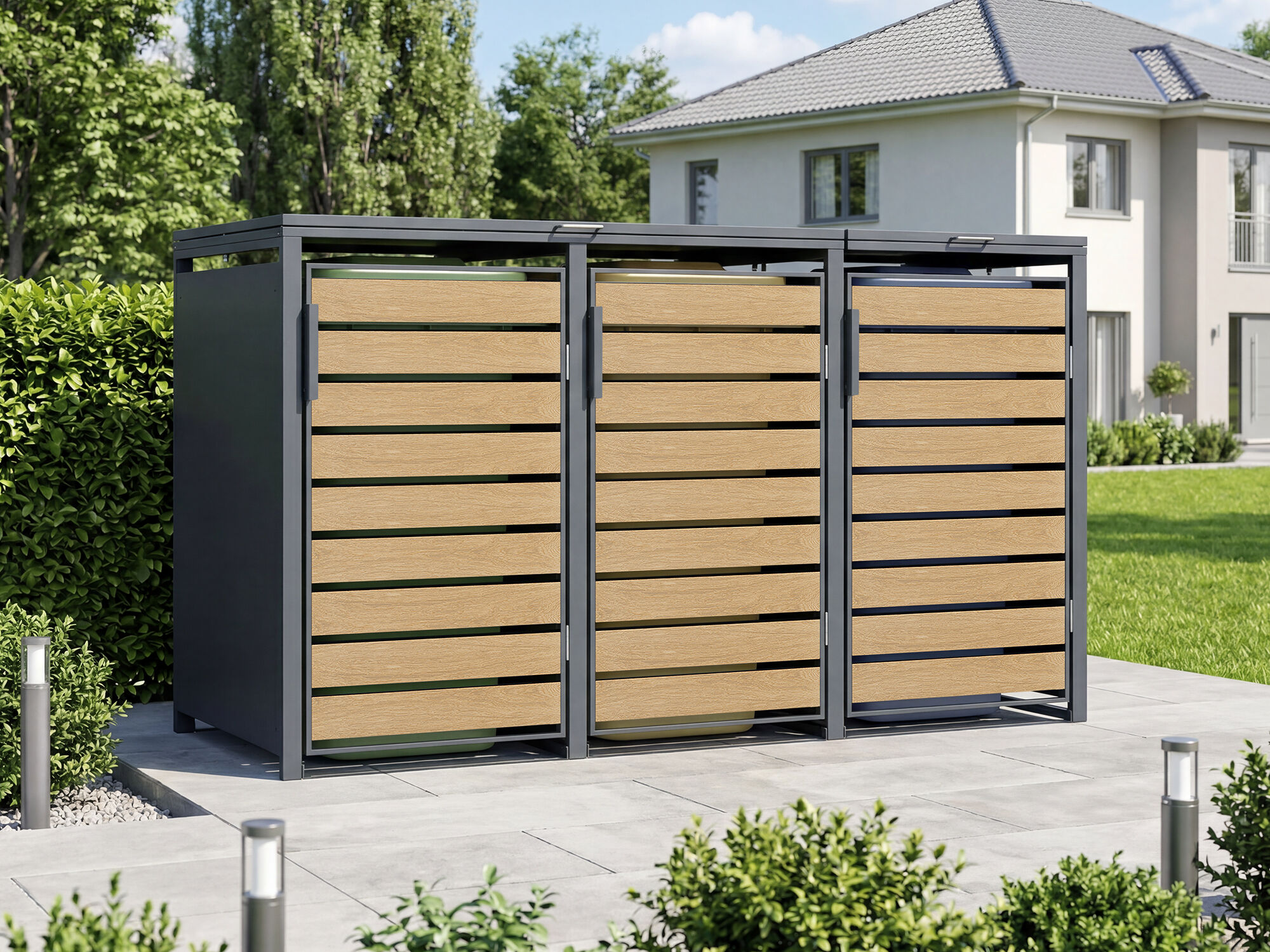 25 % Discount! StarLine 3er Mülltonnenbox Modell Velaro 240 L