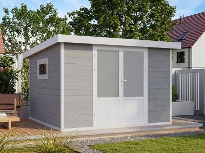 WPC Gartenhaus Modell Ligno White 8,4 m² WPC Gartenhaus Modell Ligno White 8,4 m²
