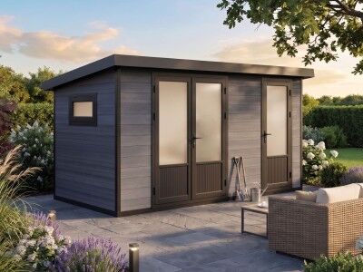 WPC Gartenhaus Modell Style DeLuxe 2-Raum 8,0 m²