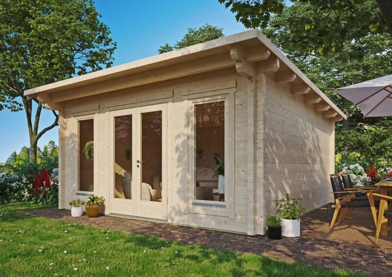 Winterfest isolierte Gartenhäuser aus Holz kaufen