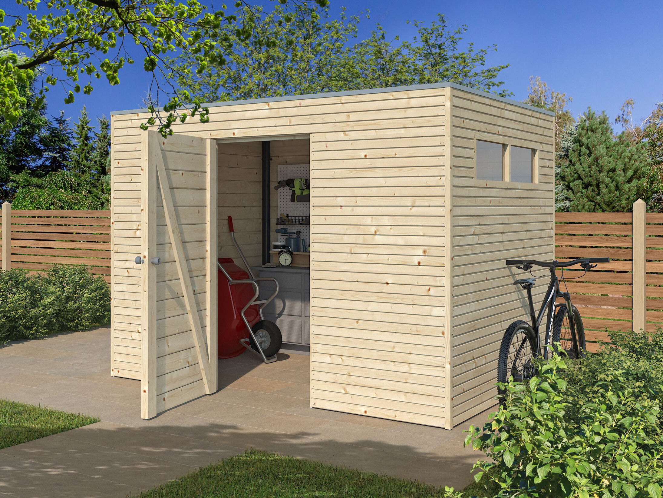 Gartenhaus Modell QB-Line 6,30 m² Rabatt: 26 %