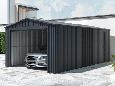 Metallgarage Modell NovaRoll 18,65 m²