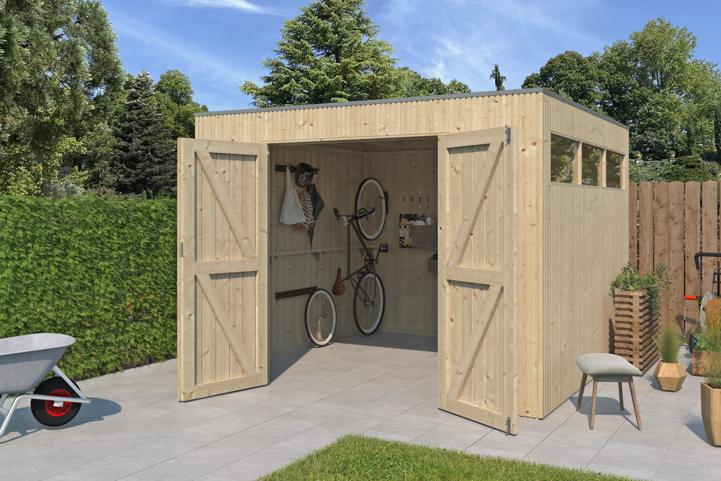 Gartenhaus Modell QBV3-Line 8,88 m² Rabatt: 26 %