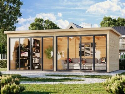 Fjordholz Gartenhaus Modell Office IsoSlide 11