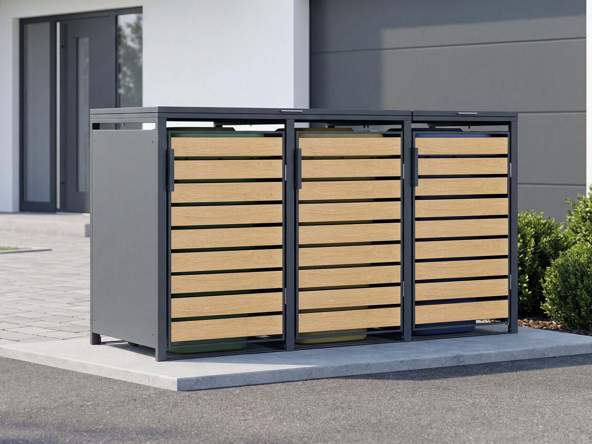 StarLine 3er Mülltonnenbox Modell Velaro 240 L