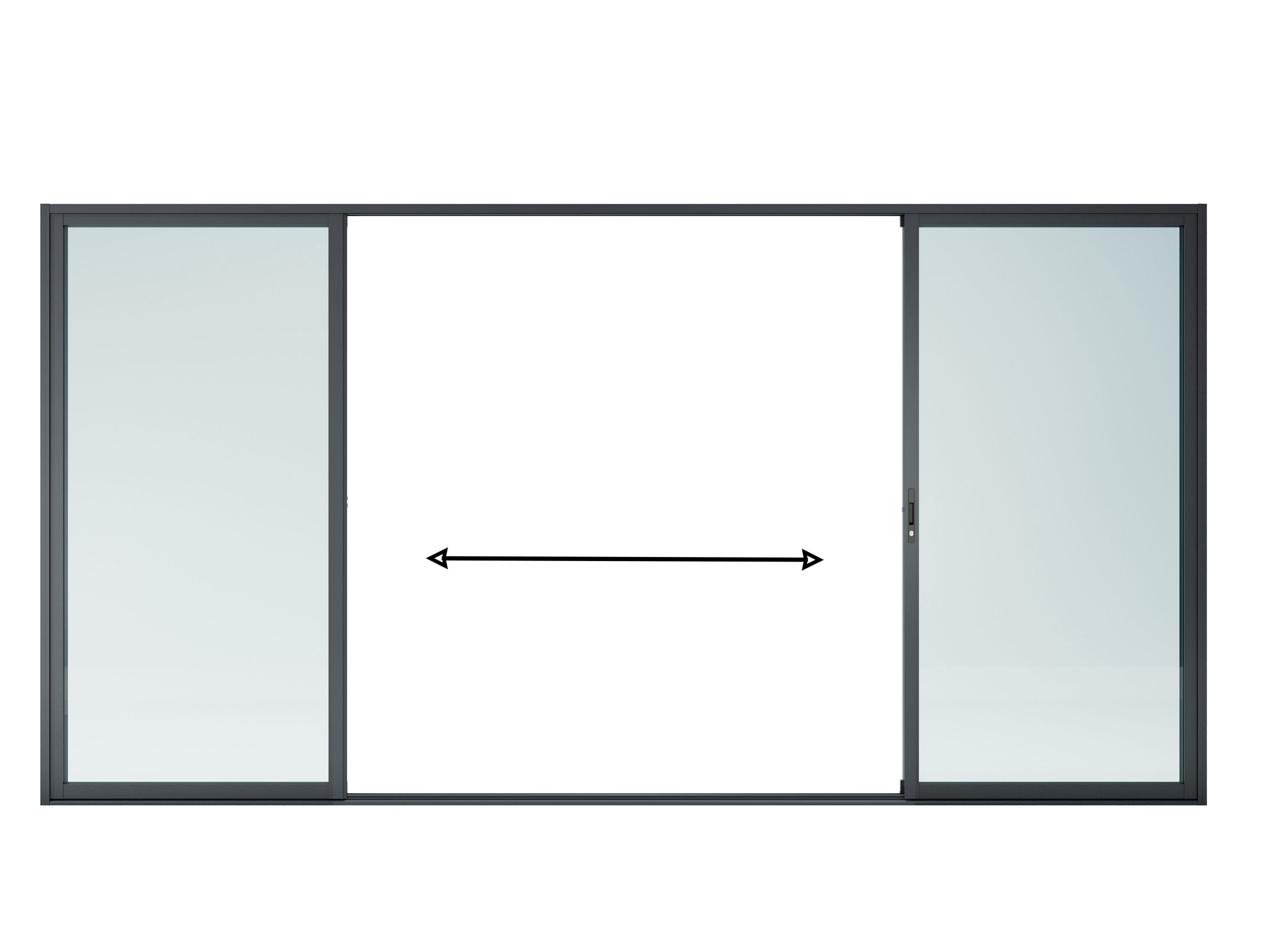 StarLine Aluminium Schiebetür ISO-Slide 400 x 206