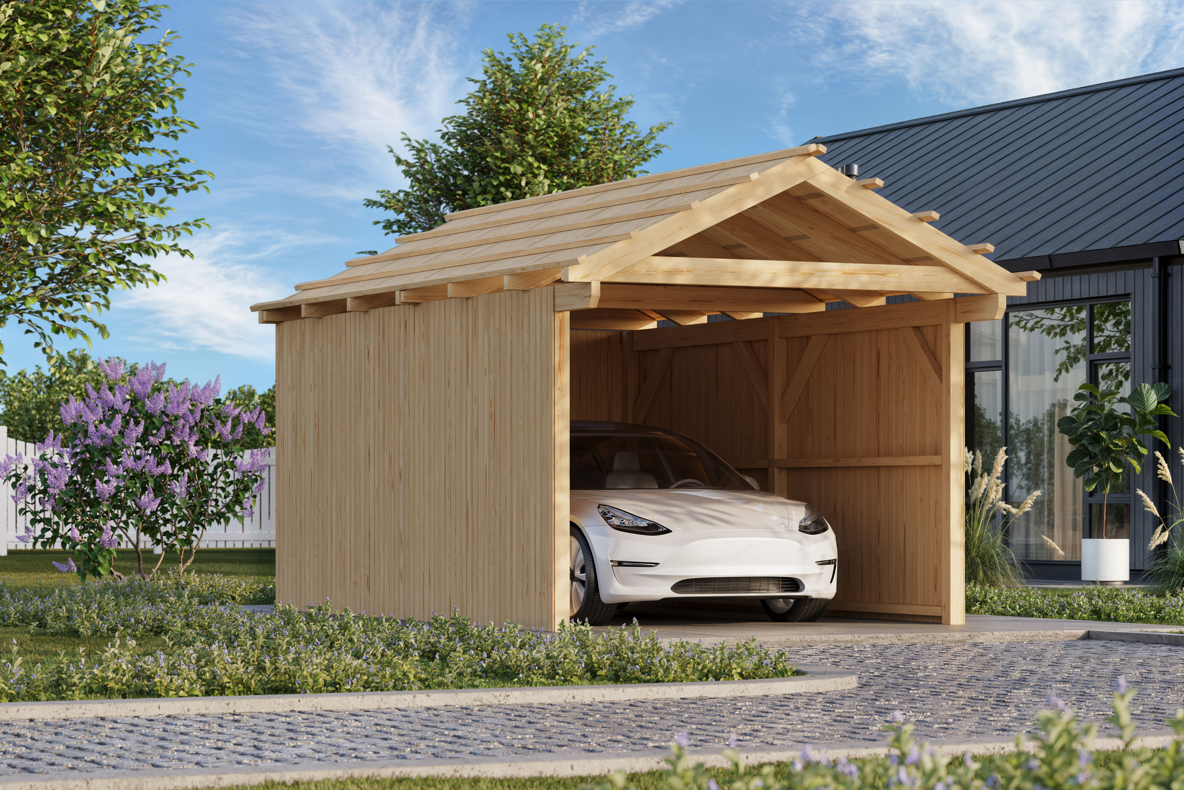 Fjordholz Carport Modell X1S
