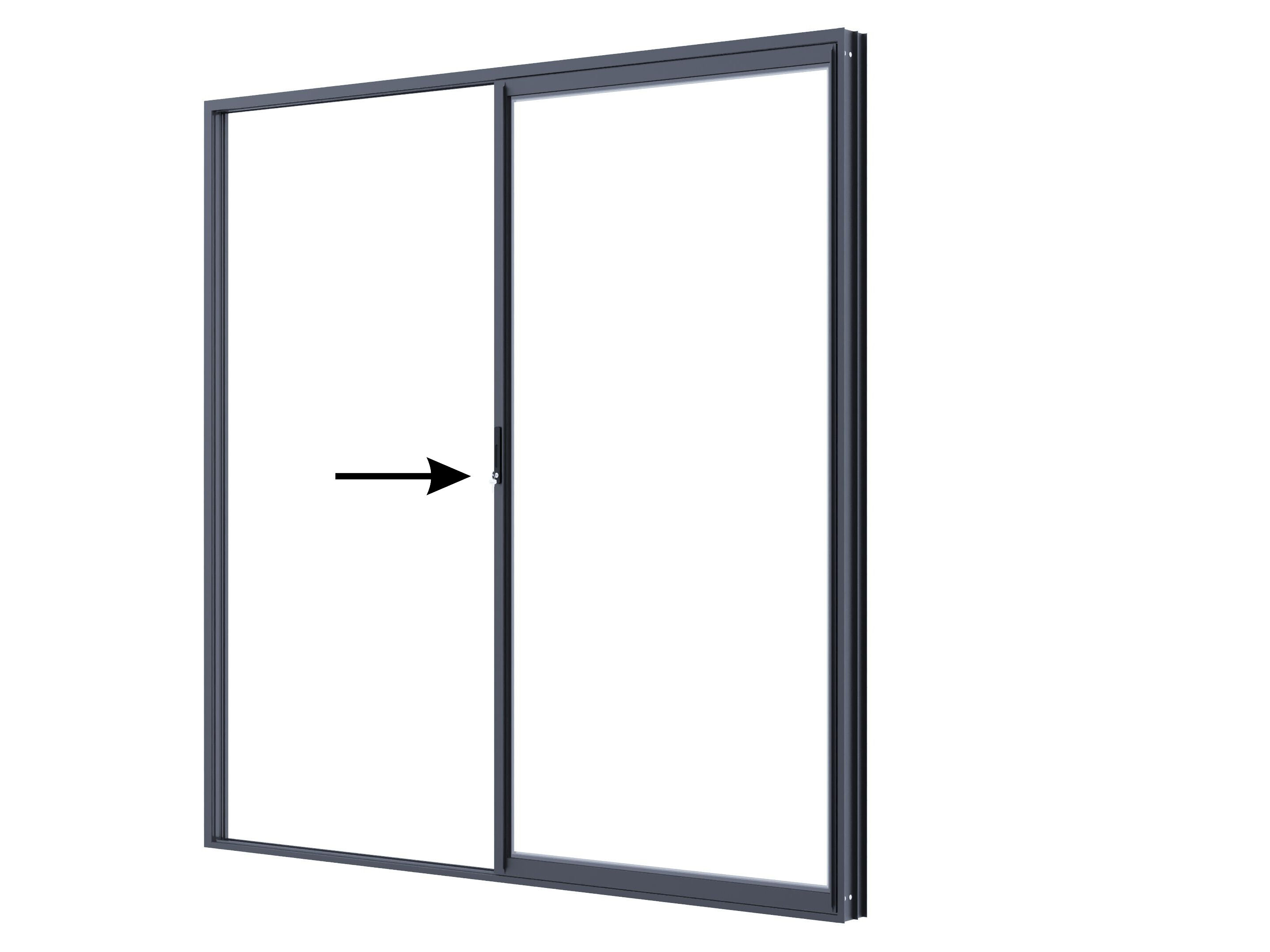 26% reduziert - StarLine Aluminium Schiebetür 200 x 206 cm