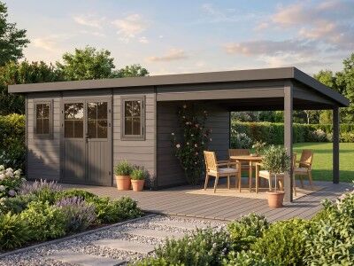 WPC Gartenhaus Modell Style DeLuxe 20,00 m²
