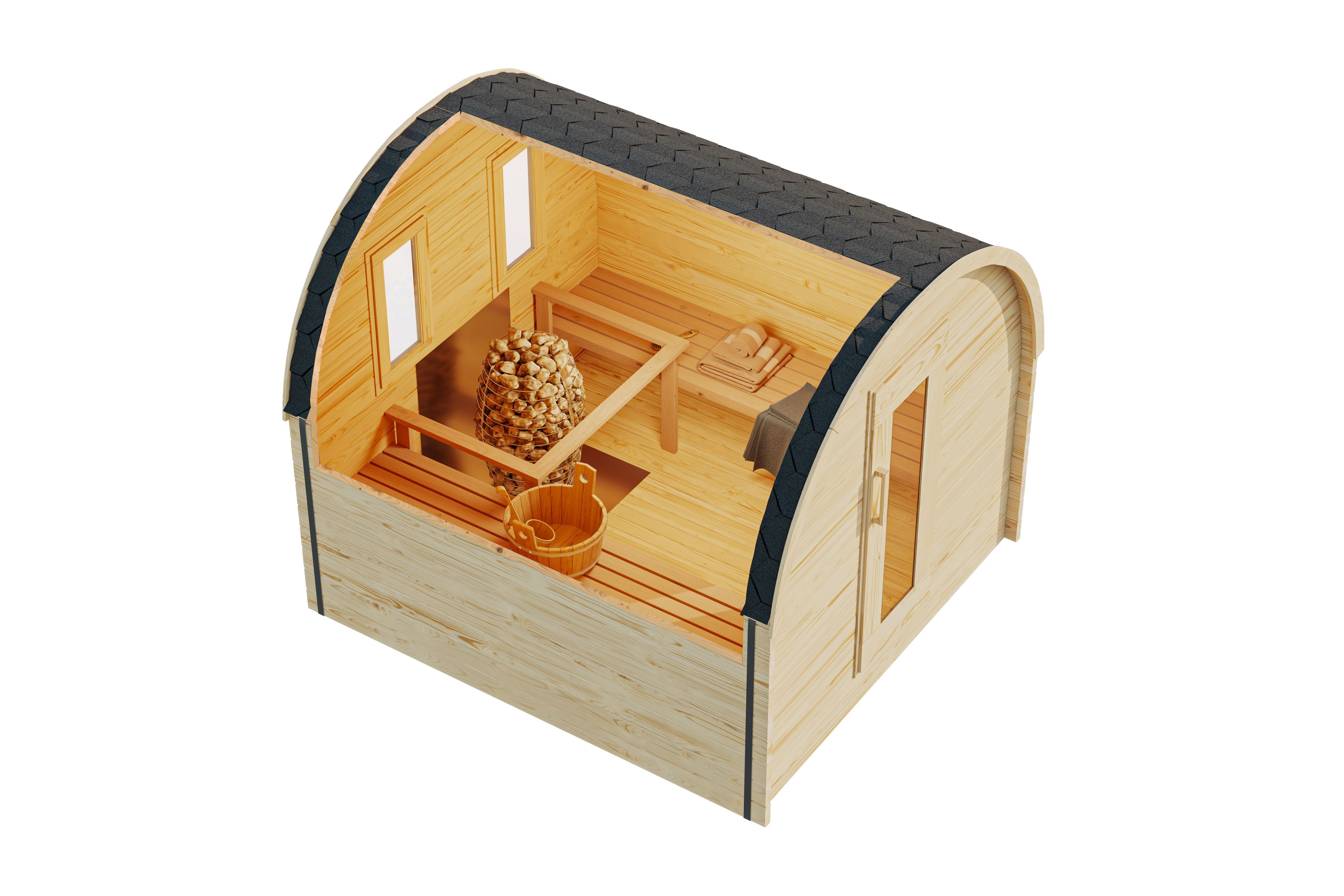 Fjordholz Pod Sauna Modell Luxe 240 cm (...