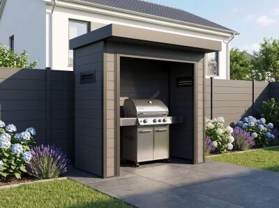 WPC Grillunterstand Modell BBQ Lounge 3,29 m²